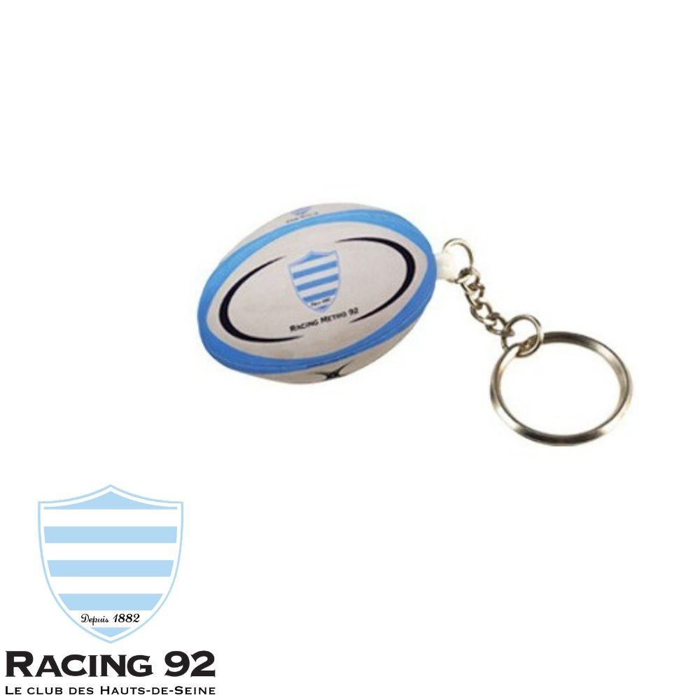 Porte-clés mini ballon Racing 92 - Boutique en ligne Ô Rugby