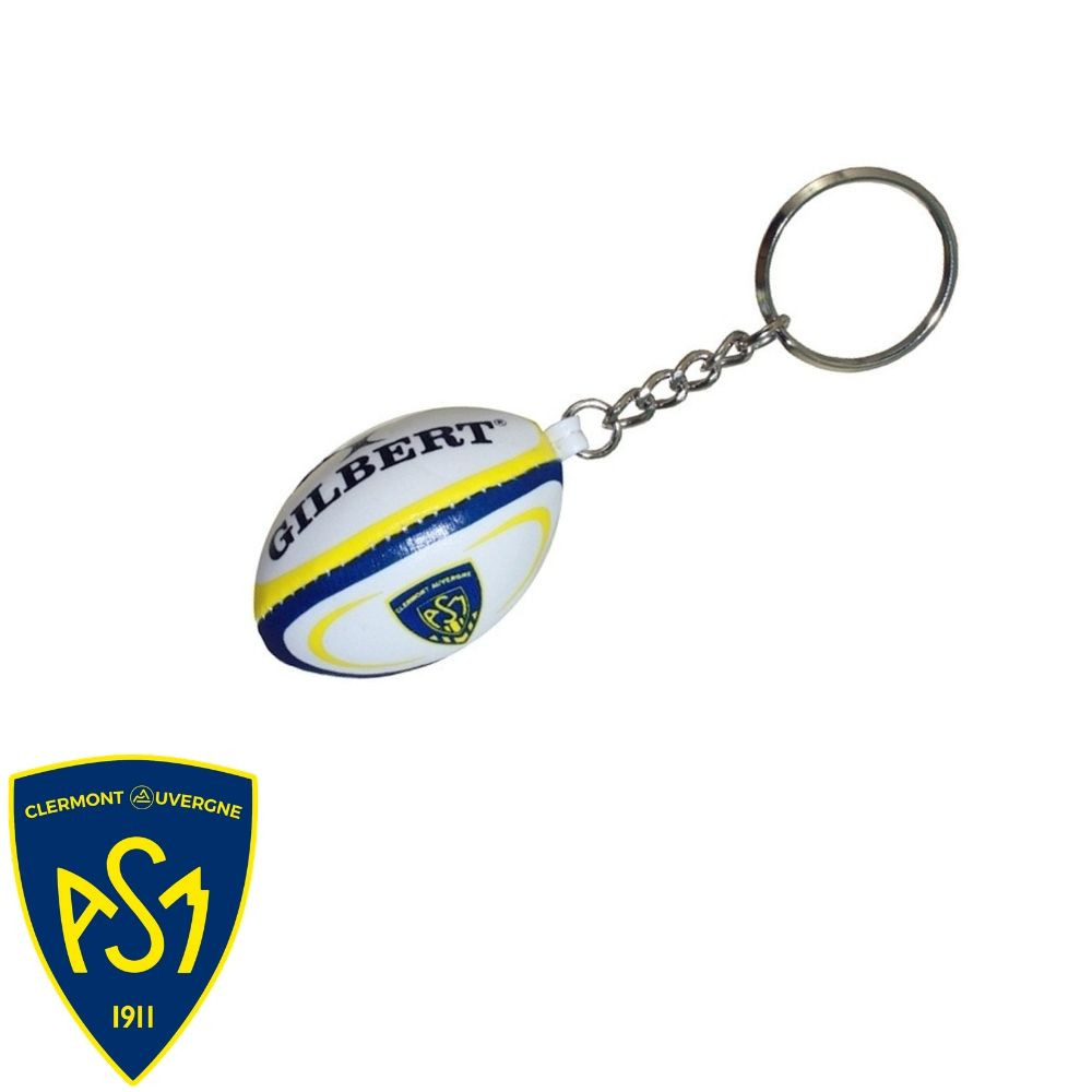 Porte-clés mini-ballon ASM Clermont - Boutique en ligne Ô Rugby