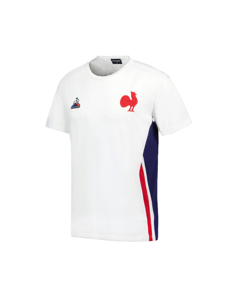 T-Shirt Presentation Blanc XV de France 2023/2024 Le Coq Sportif - Boutique  Ô Rugby