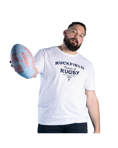 T-Shirt Flowers of Rugby Blanc Ruckfield