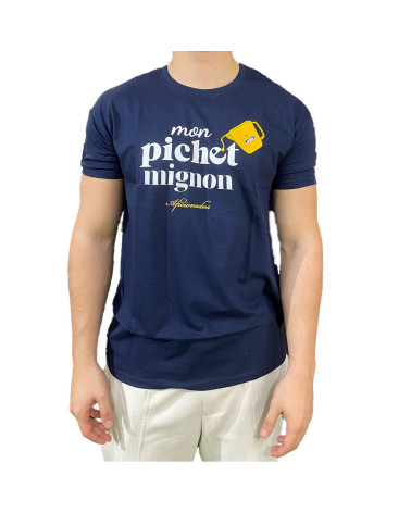 T-Shirt Pichet Mignon Bleu Marine Aficionados
