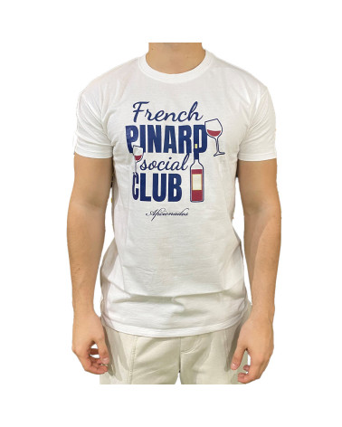 T-Shirt French Pinard Blanc Aficionados